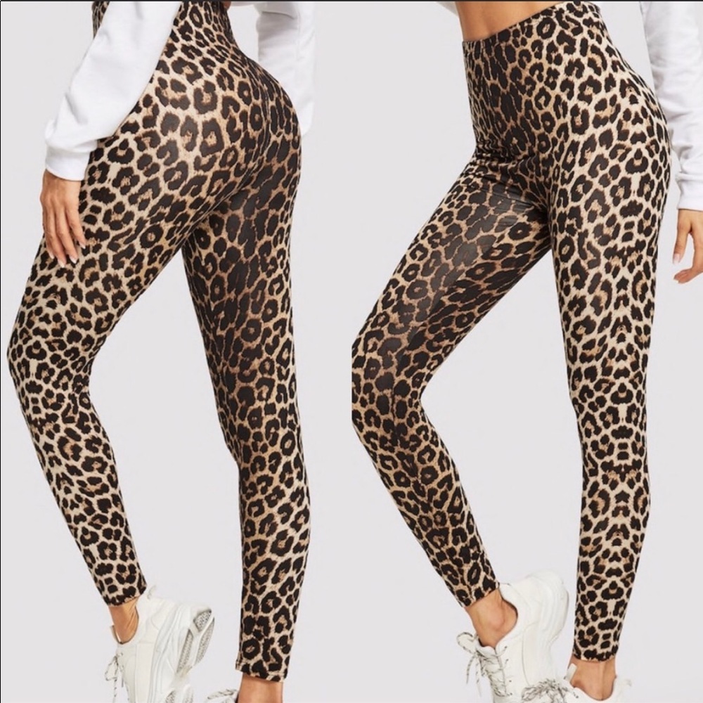 Just arrive! Leopard print high waist leggings.